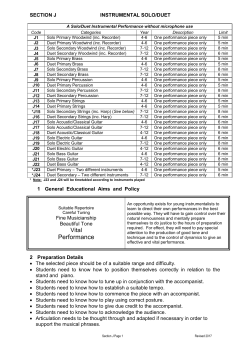 INSTRUMENTAL SOLO SECTION