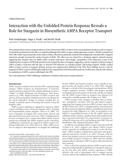Interaction with the Unfolded Protein Response Reveals a Role for