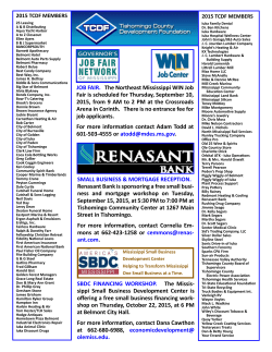 SBDC FINANCING WORKSHOP. The Missis