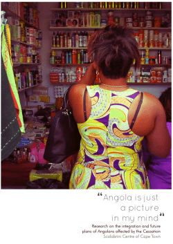 Angola is just a picture in my mind