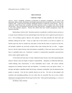 true enough - Catherine Z. Elgin