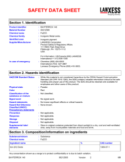 safety data sheet