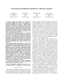 Constructing Non-Malleable Commitments