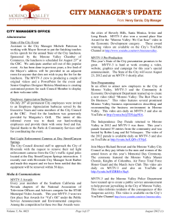 August - City of Moreno Valley