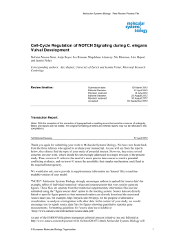 Cell-Cycle Regulation of NOTCH Signaling during C. elegans Vulval