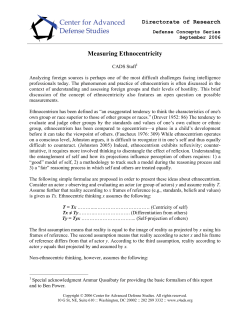 Measuring Ethnocentricity