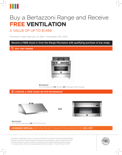 Buy a Bertazzoni Range and Receive FREE