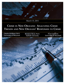 crime in new orleans: analyzing crime trends and new orlean`s