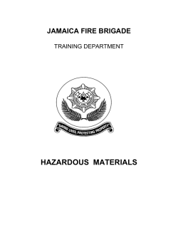 hazardous materials - Jamaica Fire Brigade