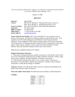 Notes for Biology