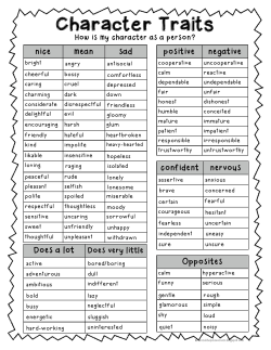 Character Traits