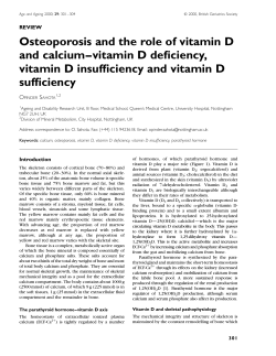 Osteoporosis and the role of vitamin D and calcium&ndash;vitamin D