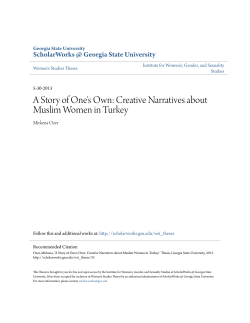 A Story of One`s Own: Creative Narratives about Muslim Women in