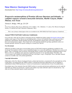 Progressive Metamorphism of Permian Siliceous Limestone and