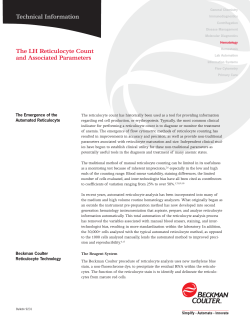 Bulletin 9231: The LH Reticulocyte Count and
