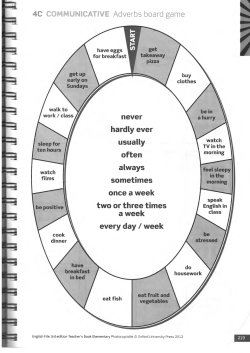 4С COMMUNICATIVE Adverbs board game