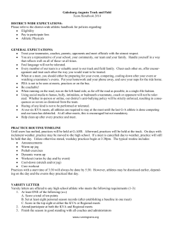 Team Handbook - Running Rams