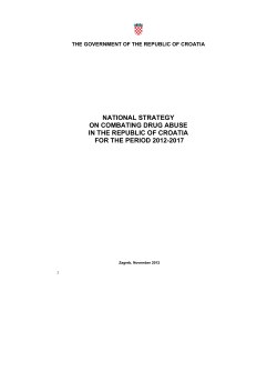 Croatia National Drug Strategy 2012-2017