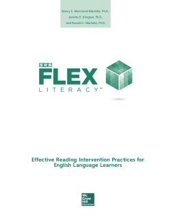 Effective Reading Intervention Practices for English Language