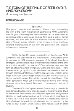 the form of the finale of beethoven`s ninth symphony