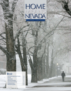 Home Means Nevada - University of Nevada, Reno