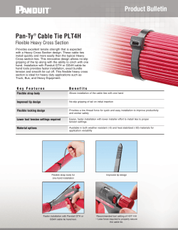 PLT4H Flexible Heavy Cross Section Cable Tie