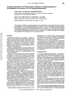 Mechanism and Kinetics of the Photocatalyzed