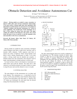 Obstacle Detection and Avoidance Autonomous Car