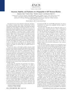 Structure, Stability, and Hydration of a Polypeptide in AOT Reverse