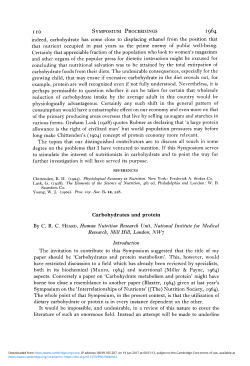 Carbohydrates and protein - Cambridge University Press