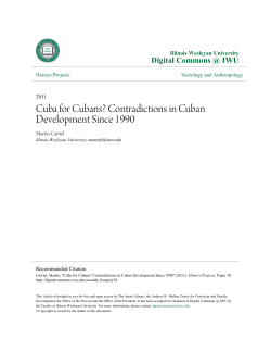 Cuba for Cubans? - Digital Commons @ IWU