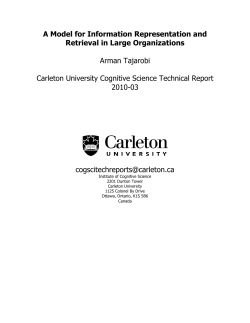 A Model for Information Representation and Retrieval in Large