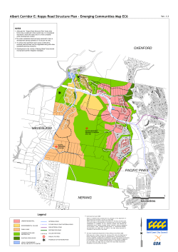 Albert Corridor E: Kopps Road Structure Plan