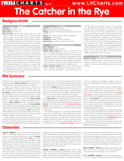 The Catcher in the Rye - English Language Arts Georgia Standards