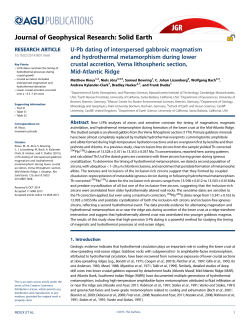 U-Pb dating of interspersed gabbroic magmatism and hydrothermal