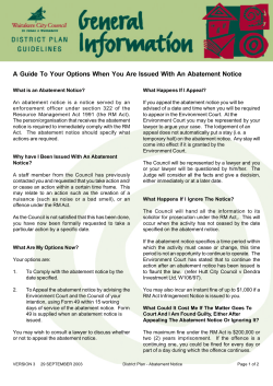 A Guide To Your Options When You Are Issued With An Abatement