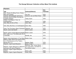 the list of available books