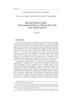 Beyond billiard balls: Transnational flows, cultural diversity and