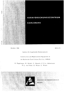 Oktobe r 1966 Institut f&uuml;r Angewandte Reaktorphysik Construction