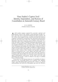 Hans Staden`s Captive Soul: Identity