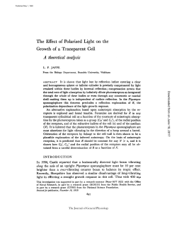 A theoretical analysis - The Journal of General Physiology