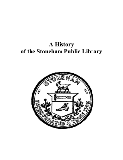 A History of the Stoneham Public Library