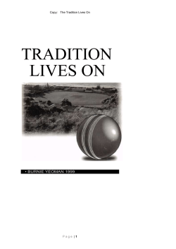 tradition lives on - Burnie Hurricanes