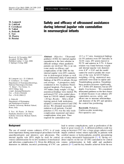 Safety and efficacy of ultrasound assistance during internal jugular