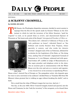 a scrawny cromwell. - Socialist Labor Party