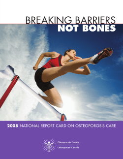 BREAKING BARRIERS - Osteoporosis Canada
