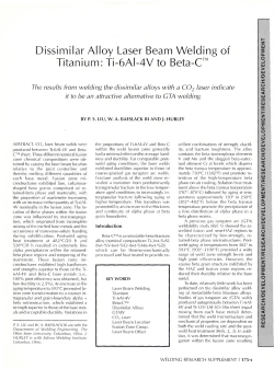 Dissimilar Alloy Laser Beam Welding of Titanium: Ti-6AI