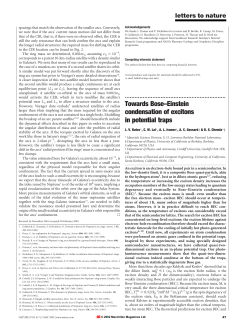 Towards Bose&ndash;Einstein condensation of excitons in