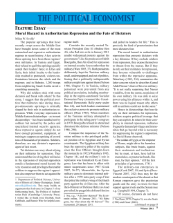 Moral Hazard in Authoritarian Repression and