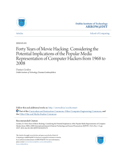 Forty Years of Movie Hacking: Considering the